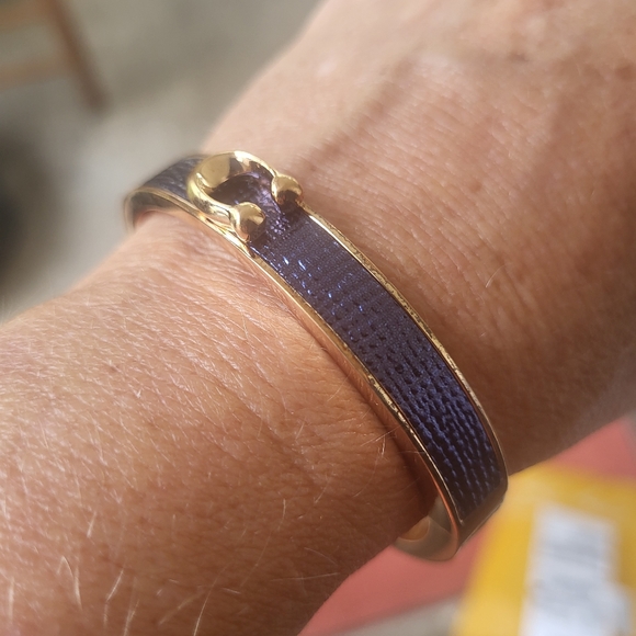 BRAND NEW Purple Black Irredecent Coach Bangle - Picture 6 of 7